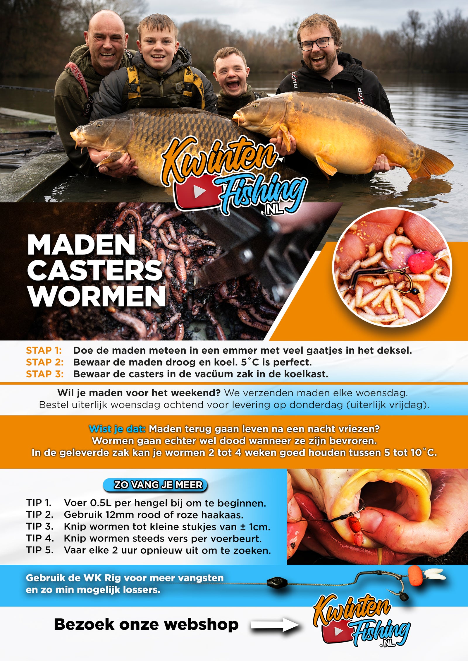 Maden, Casters & Wormen