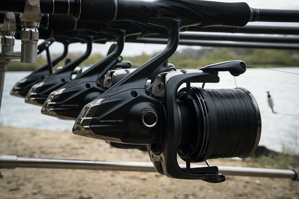 Shimano Aero Technium MgS XTD 14000 Incl. 1 Spoel 8+1 Braid 0.30mm en 1 Spoel Nylon (Fluorocarbon Coated) 0.37mm