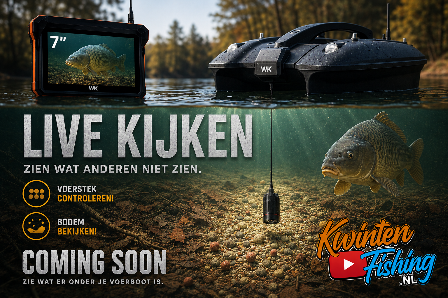 Mail lijst onderwatercamera voerboot
